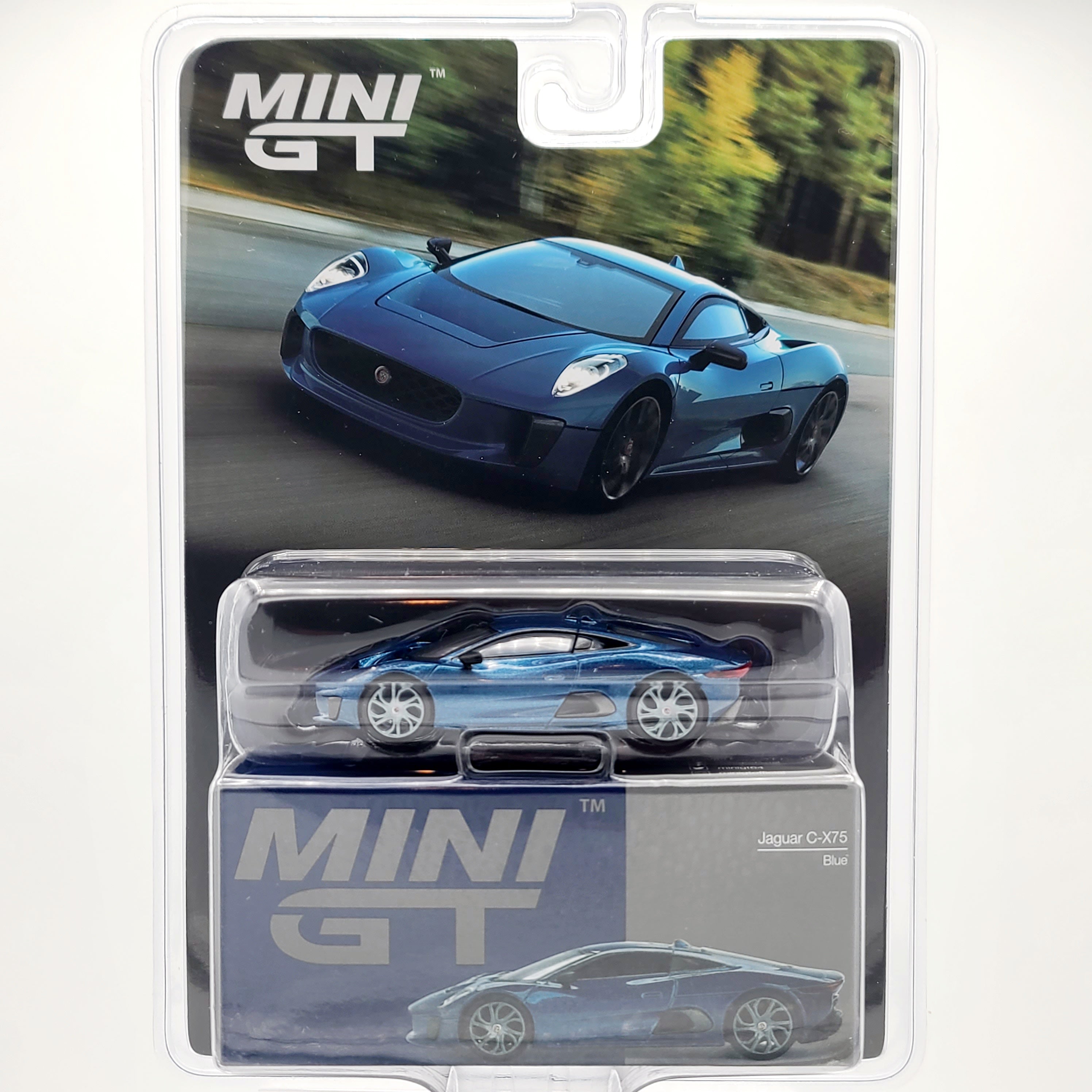 Mini GT Jaguar C-X75 - 1:64, Blue (2025 Limited Edition)